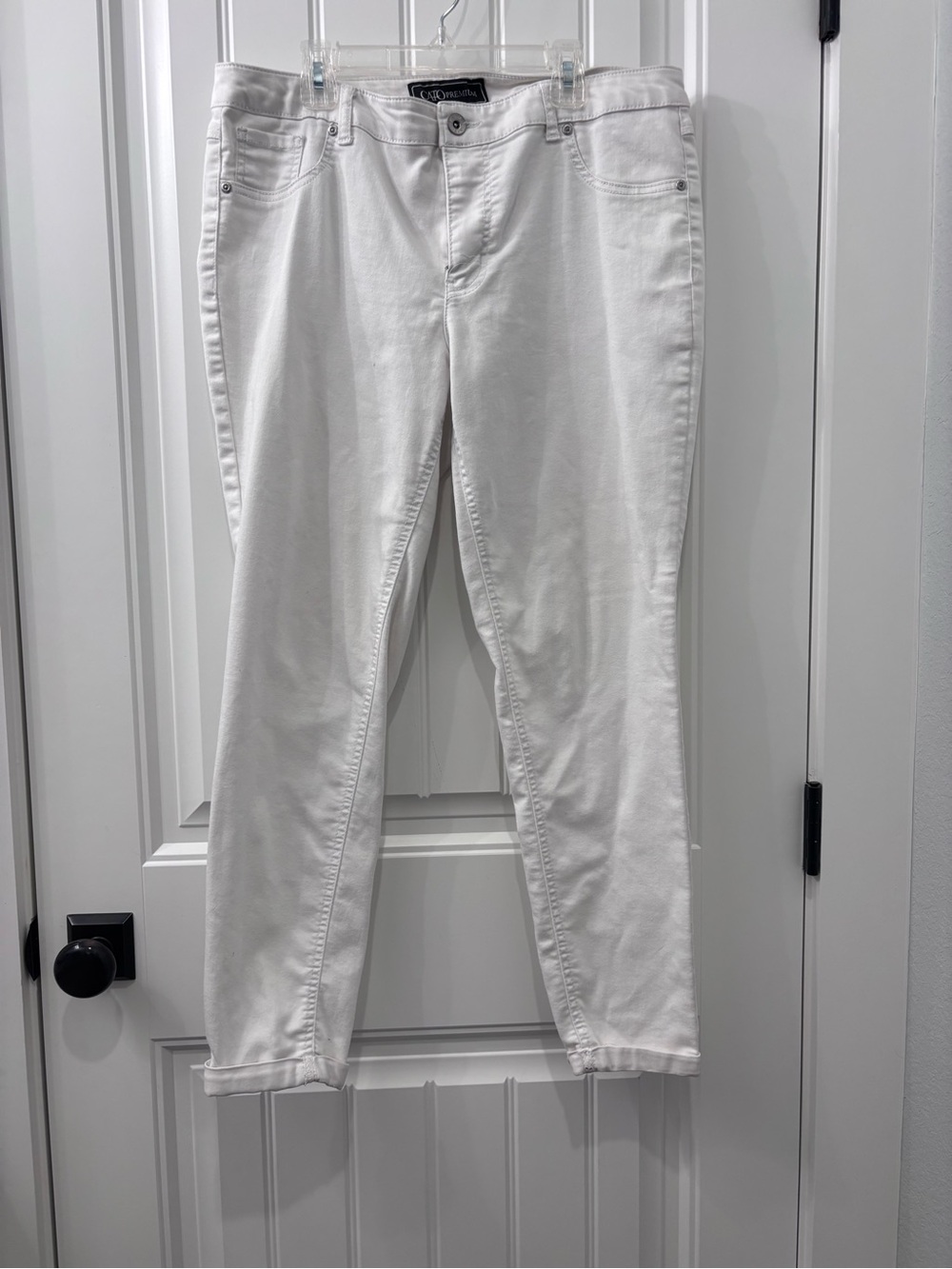 Cato Slim Ankle Jeans in White